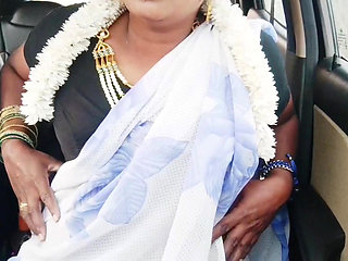 Indian Bhabi Car Sex. Beautiful Saree Housewife Try to Fucking with Stepson Car Drive.telugu Dirty Talks.