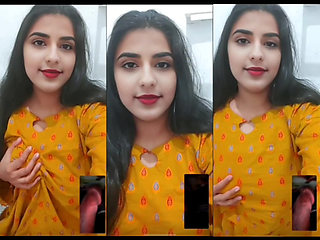 Cute girl online call sex chat with her boyfriend on video call sex video