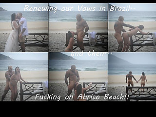 Public Beach Fuck -- Vow Renewals and Cum on My Face