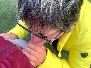 The Anal Granny Outdoors!!!