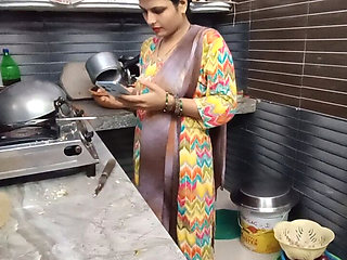 Beautiful Desi Bhabhi's Brother-in-law Called Her to His Bedroom and Fucked Her in the Kitchen.