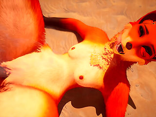Little Furry Slut Gets Fucked In Her Ass And Pussy To End Up With Cum On Her Face In Wild Life Sex
