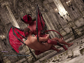 Lust Academy 84: Succubus Audrey's Blowjob to Behind Pound