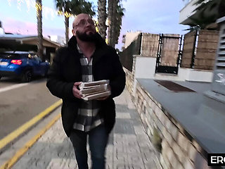 German Teen Maria Gail Gets Cum on Pizza After Hardcore Anal Sex