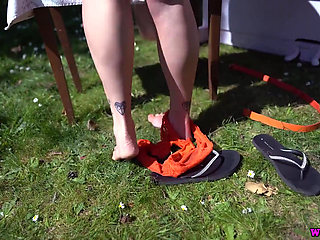 Auburn Fox Cumming in the Garden: Pt2