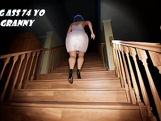 74 Year Old Granny Hardcore Fuck - Anal & Blowjob 3D Cartoon