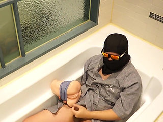 Fuck Toy in Hotel Bathtub