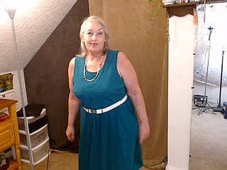 1431 Cummy Red G String for Peter from Thick and Sexy Mature DawnSkye1962