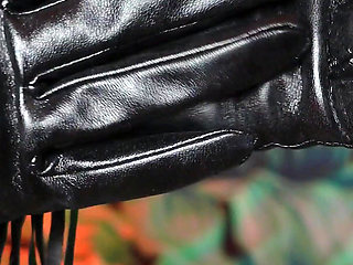 Sexual pin up Arya, ASMR video with long black gloves