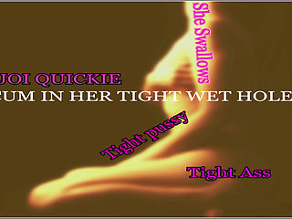 AUDIO ONLY - Quick release dirty talk with cum countdown lube it JOI