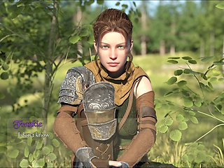 Culo, 3d, hot brunette