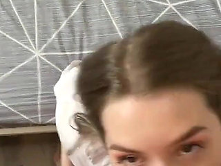 A Sexy Girl with a Juicy Figure Will Make You Cum Quickly. POV Doggy and BJ