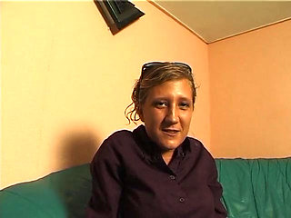 Small titted blonde rubs and fingers her pussy at the casting