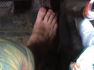 I Press the Gas and Brake Pedals in Car