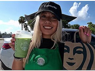 Starbucks Girl Gets Fucked On The Job