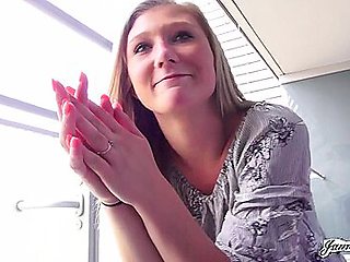 Ash-blonde Teenage 18+ April Aniston Luvs A Raunchy Assfuck Shagging