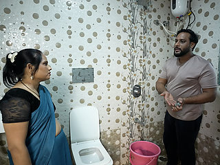 Hot Desi Indian Plumber Sex With Home Owner Bhabhi with huge 8 inch cock