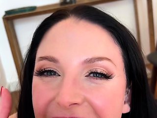 Nasty brunette pornstar with big boobs