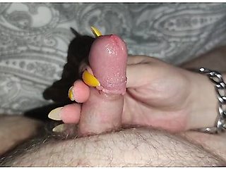 My Long Pointy Nails Make His Little Dick So Hard *cumblast