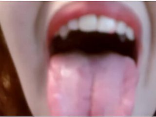 Redhead Smoking In Black Babydoll Nightie