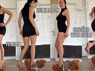 Princess Monica Destroys a Toy with Her Stilettos – Brutal CBT Femdom