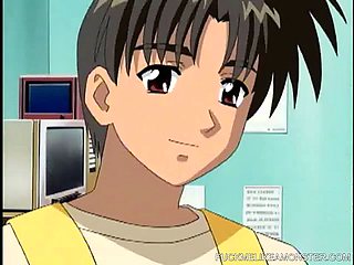 Gentle female at anime video