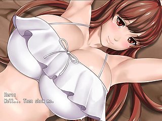 Anime babe gets douched and filled up inside with a massive load