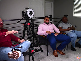 Cali Warms up Her Pussy for 2 BBC's at the Same Time