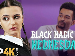 Daddy's BBC Fucks Wednesday Dressed Brunette Slut - Charlotte Grey Cheating with Mike Chapman