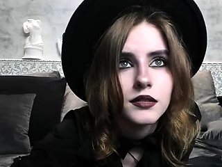 Brunette amateur babe strips off and masturbates