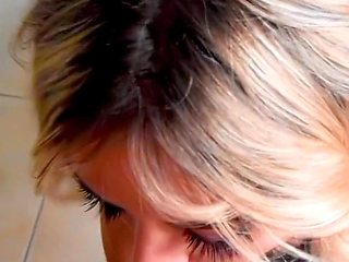 Petite Blonde Mini Barbie Cumshot Compilation