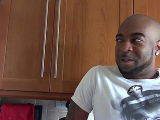 Sweet brunette gets pounded by his big black cock