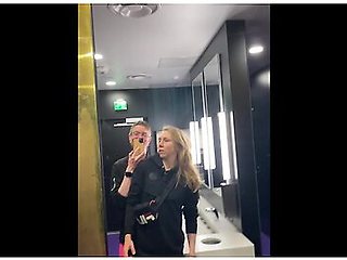 Lesbian Rough Public Toilet Fuck After The Gym