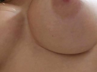 Cute blonde with big boobs solo