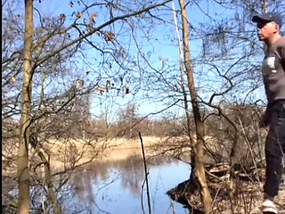 Naked Guy Shooting His Cum at the Lake