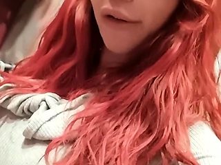 Great Big Boobs On Masturbating Redhead