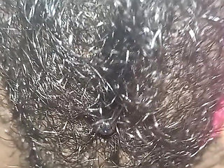Rubbing My Busy Hairy Tight Pussy Closeup