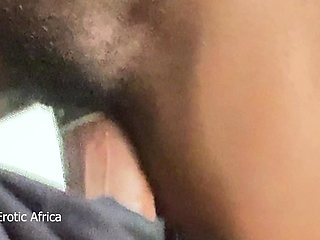 African Ebony Teen Attempts Amazon Style