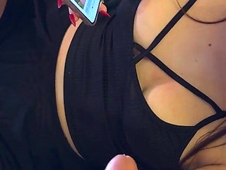 She Sucks Like a Vacuum Cleaner on Stereoids to Make the Big Cock Neighbor Lose Control and Cum by Ruining His Orgasm