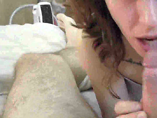 He Cums on My Face, Stains My Hair with His Semen, It's an Intense Blowjob