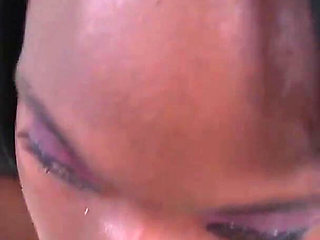 Sexy ebony teen Temple Welch POV blowjob