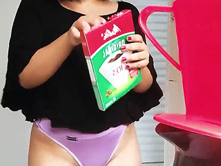 Stepmom Making Her Coffee