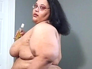 Fat Slut All Oiled up!