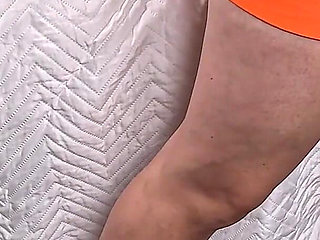 Pussy Pounded with Thrusting Dildo