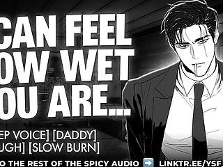 (ASMR Roleplay) Step Daddy Teaches You How To Ride Him - Audio Erotica For Women