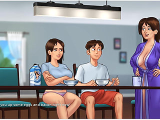 Summertime Saga - Gameplay - Roleplay - Jenny Sex Scenes in Bedroom and Dinner Table