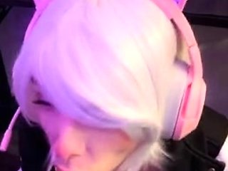 Josei Otoko Ahegao Blowjob With Dildo