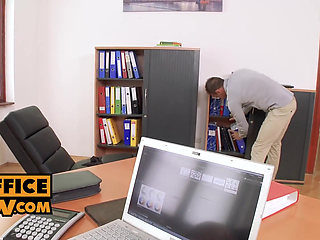 POV - Cum loving office skank Vanessa Decker demands your dick