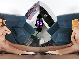 Arina Shy rides a big cock in stunning vr quality