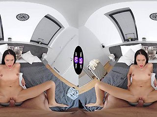 Brunette babe Alyssa devours cock in HD POV bliss